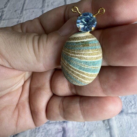 Vintage Signed West Germany Rhinestone Beetle Bug Brooch - Picture 3 of 5